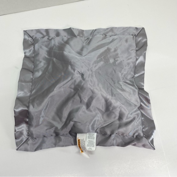 Cloud Island Gray Elephant Lovey Security Blanket Satin Trim and Back Baby Plush - Picture 4 of 15